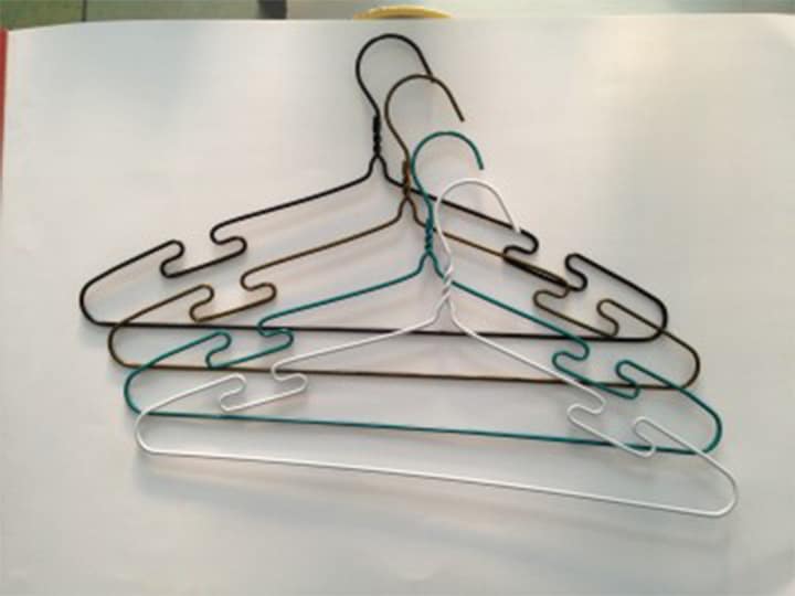 different types of the hanger made by the hanger making machine