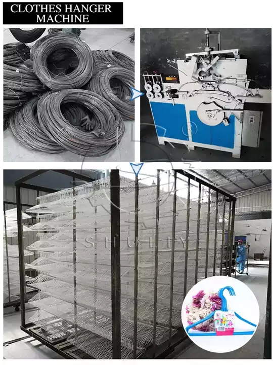 laundry shop wire hanger making machine